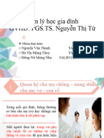 CÁC MỐI QUAN HỆ TRONG GIA ĐÌNH