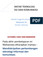 PENGANTAR TEKNOLOGI INFORMASI DAN KOMUNIKASI Slide