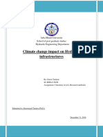 Climate Change Impact On Hydraulic Infrastructures