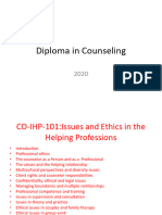 Diploma in Counseling-Ethics