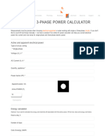 Single and 3-Phase Power Calculator 