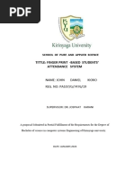 FINGER PRINT Based Attendance System Project Proposal (1-6) .KIOKO 23docx