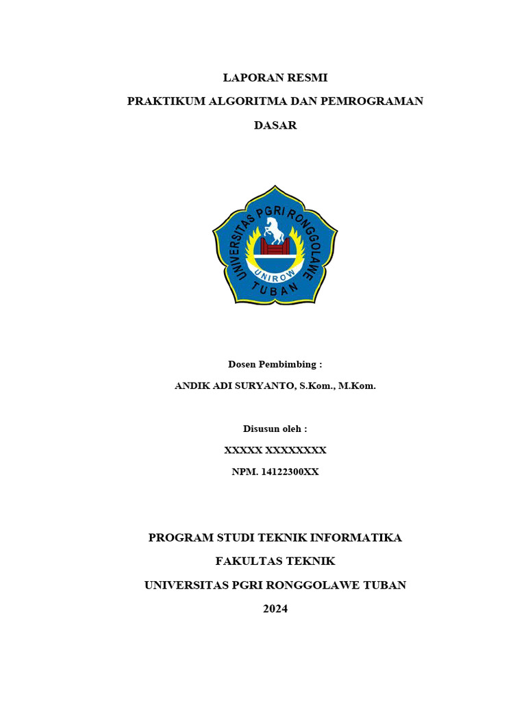 Laporan Margin Praktikum Algoritma | PDF