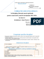 Proiectare Didactică de Lungă Durată