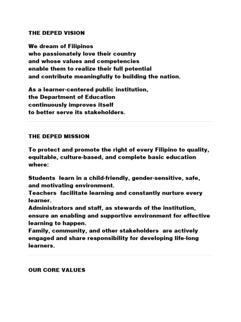 The Deped Vision | Download Free PDF | Lord's Prayer | Religious Belief ...