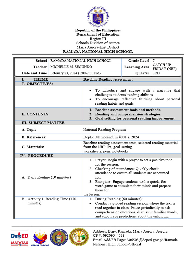 DLL CatchUp Friday NRP February 23, 2024 PDF Reading