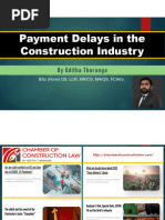 SLQS Qatar CPD No. 101 - Payment Delays in The Construction Industry by Mr. Uditha Tharanga - Presentation