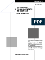 Digitronik CPL Communication SDC40A/40G User's Manual