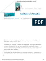 How To Convert Physical Machine To VirtualBox Machine.