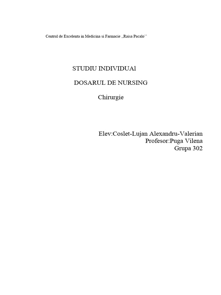 Coslet-Lujan Dosar de Nursing | PDF