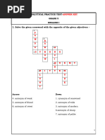 Grade 5 - English 1 Analytical Practice Test - Answer Key