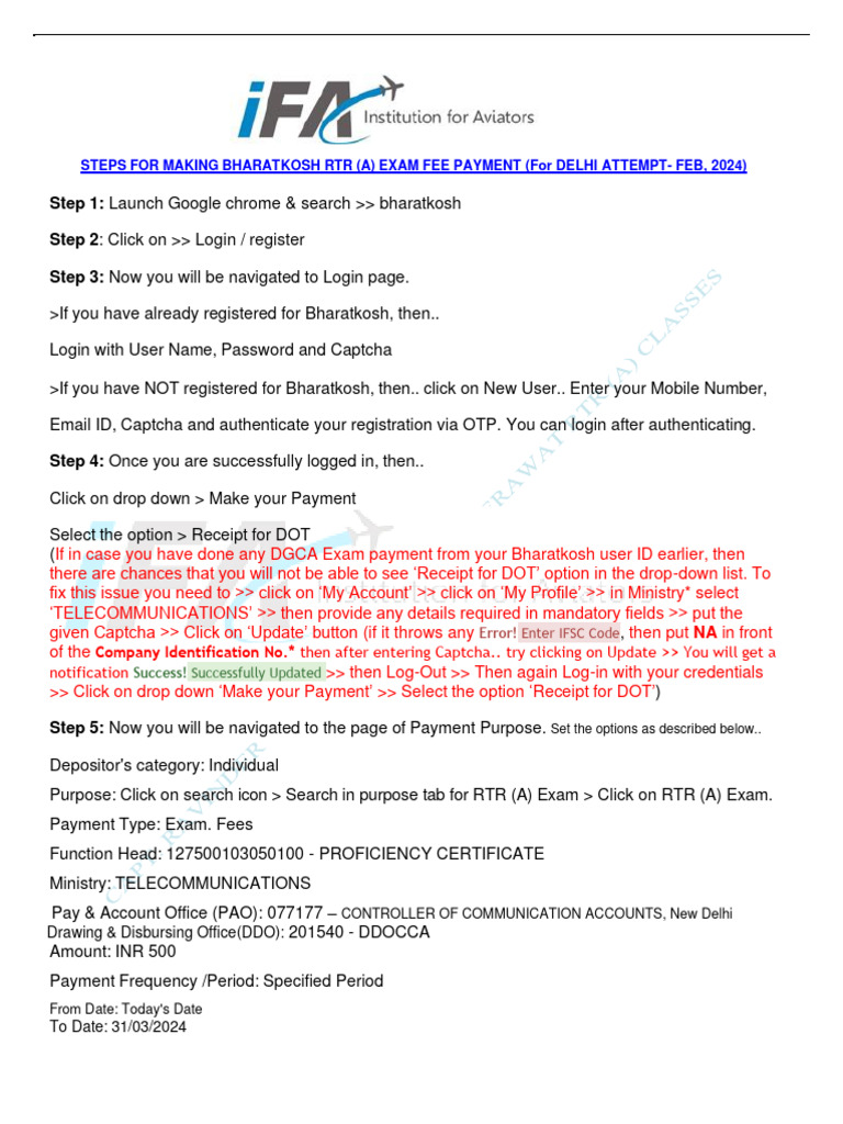 How To Get Payment Receipt From Bharatkosh