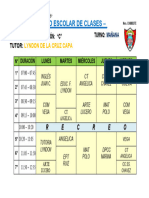 Horario de 3c - 2024