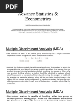 ASE - PPT - Unit 2 Discriminant Cluster Analysis