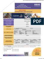 MSME - Udyam Registration Certificate