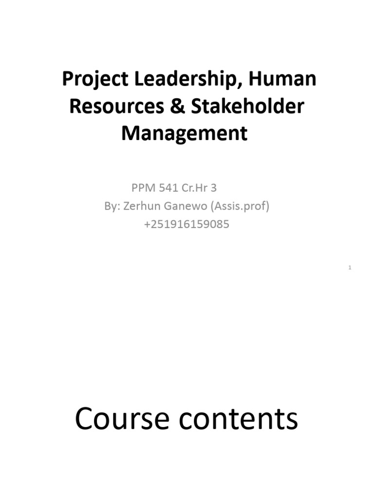 Project leadership all in one pdf leadership mentorship