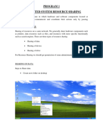 Program 1 Distributed System Resource Sharing