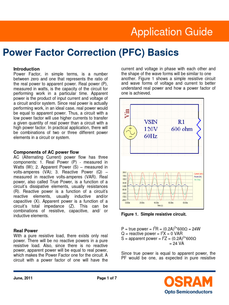 Osram Led Power Factor Guide | PDF | Ac Power | Electrical Network