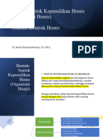 Bentuk-Bentuk Kepemilikan Bisnis Dan Hukum Kontrak