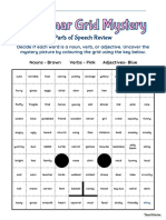 Grammar Grid Colourby Code Easter Partsof Speech Worksheet Adobe Reader