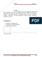 5.0 Objectives:: MODULE-4&5 Sampling and Quantization