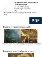 Rock Support Assessment