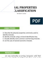 Mineral Properties and Classification