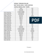 Jadwal Imam Taraweh Ramadhan 1445H