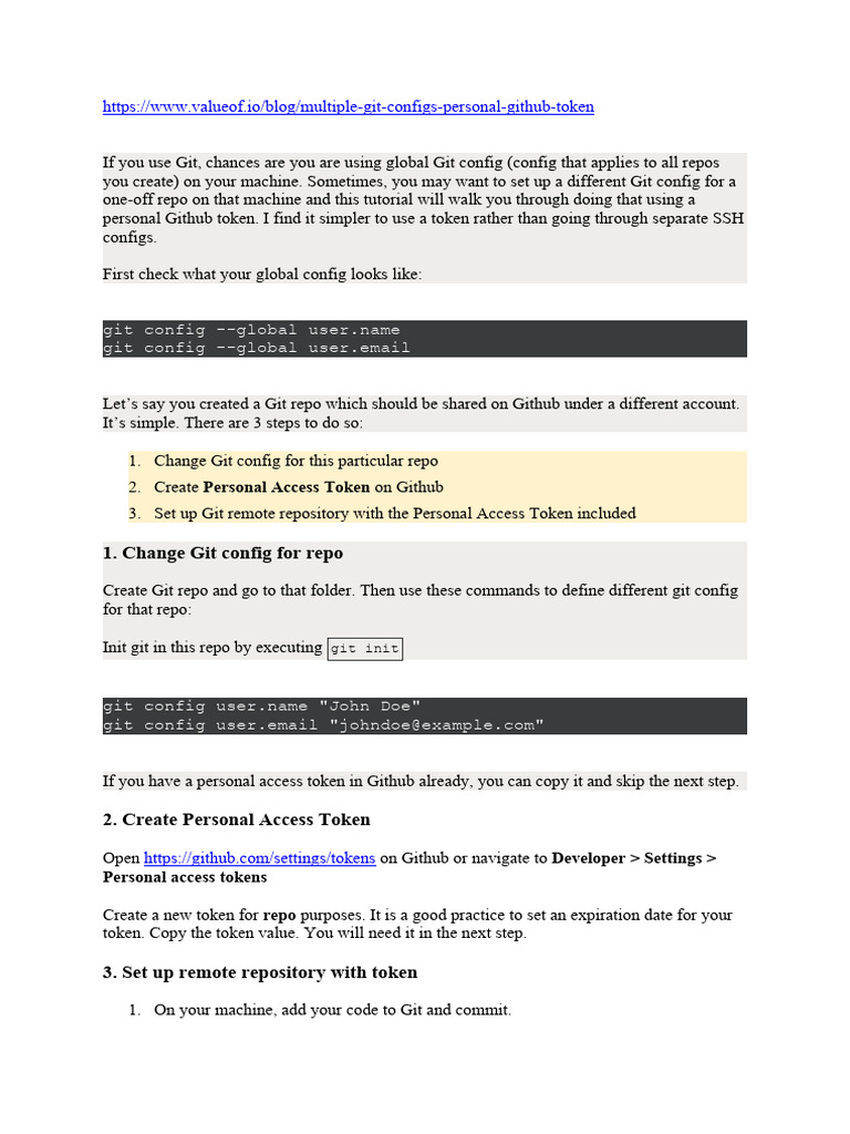 Change Git Credentials For One Repo