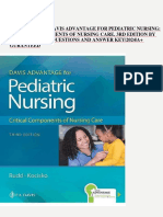 TEST BANK For Davis Advantage For Pediatric Nursing Critical Components of Nursing Care 3rd Edition