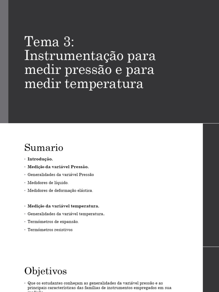 Aula instrumenta o para medir press o e para medir temperatura 1 pdf