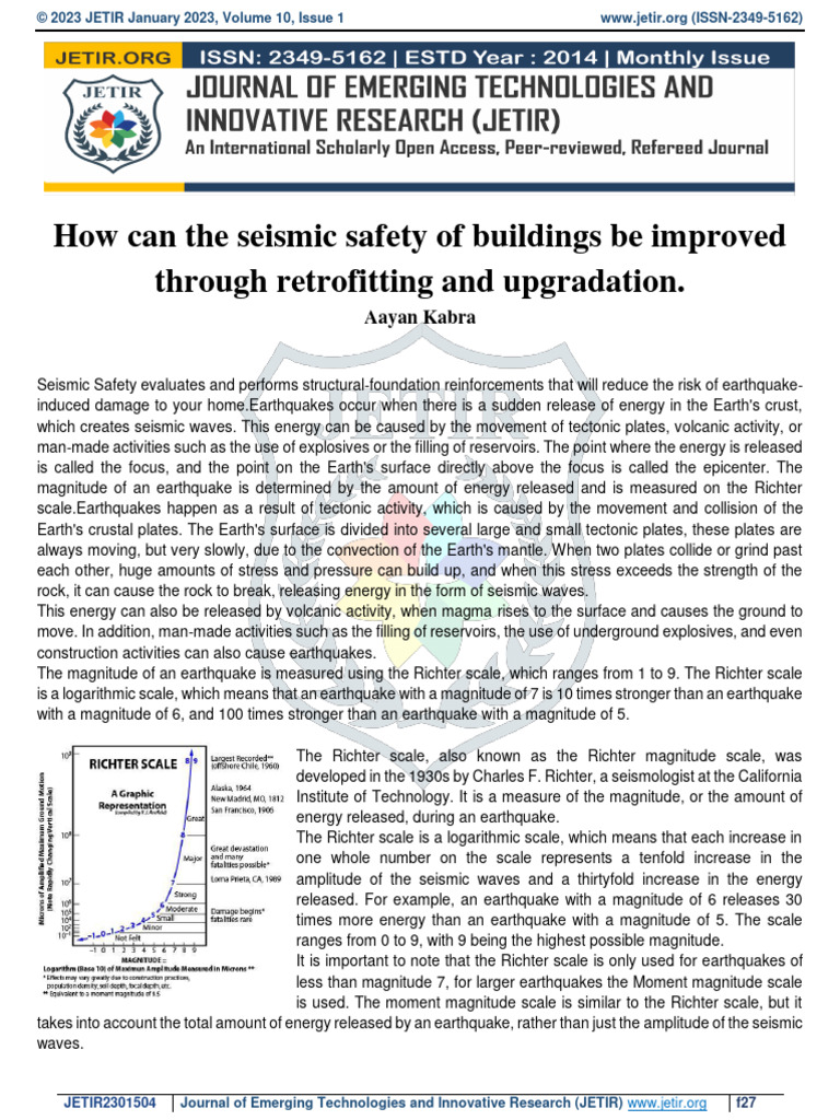 Published Paper Seismic Waves PDF | PDF | Earthquakes | Moment ...