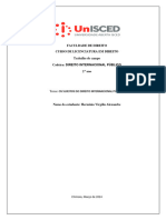 Trabalho. Os Sujeitos Do Direito Internacional Público.