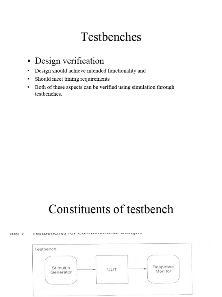 Test Bench | PDF | Vhdl | Formal Verification