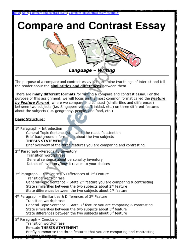 Middle School Compare & Contrast Guide | PDF | Singapore | World Politics