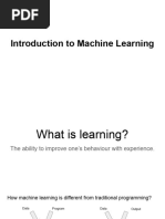 Introduction To Machine Learning