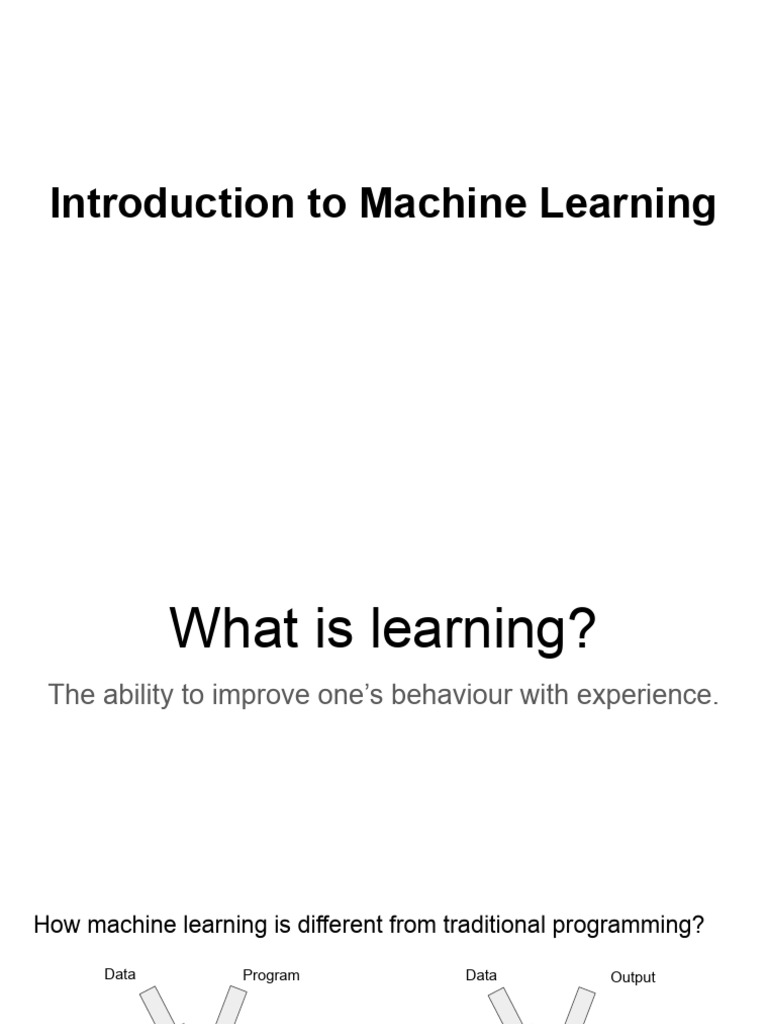 Introduction To Machine Learning | PDF | Machine Learning | Dependent ...