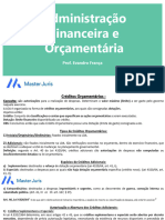 Orçamento - 7 Créditos Orçamentários