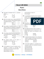 Wave Motion - Practice Sheet