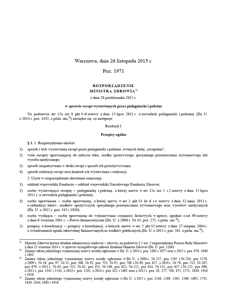 Rozporz dzenie Recepty PDF