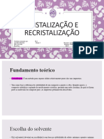 Cristalização e Recristalização