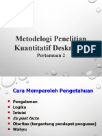 Metodologi - Penelitian - Deskriptif Kuantitatif