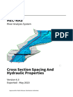 Cross Section Spacing and Hydraulic Properties