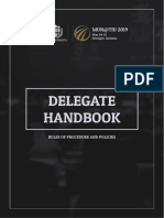 Delegate Handbook: Rules of Procedure and Policies
