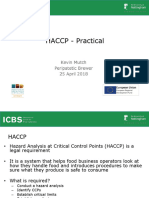 HACCP Practical. 