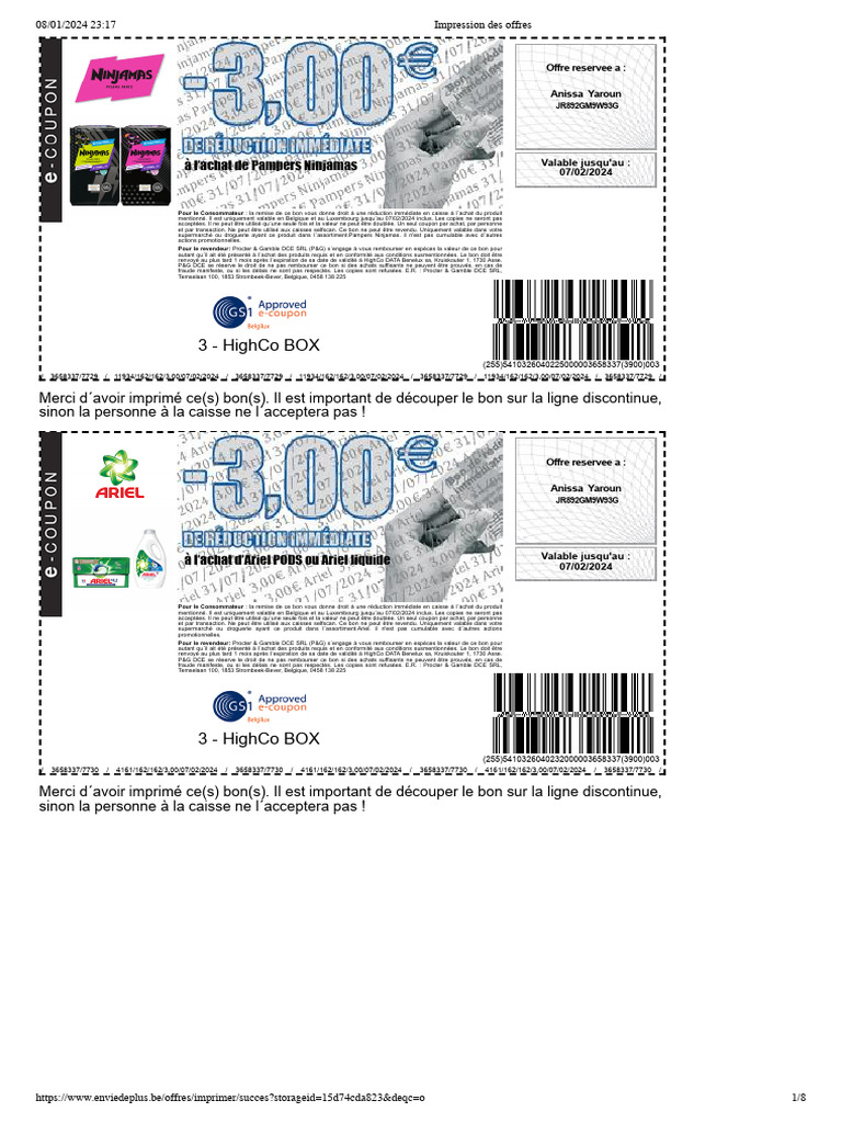 Offres HighCo BOX jusqu'au 07/02/2024 | PDF | Procter & Gamble ...