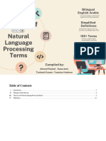 English-Arabic Glossary of Natural Language Processing Terms