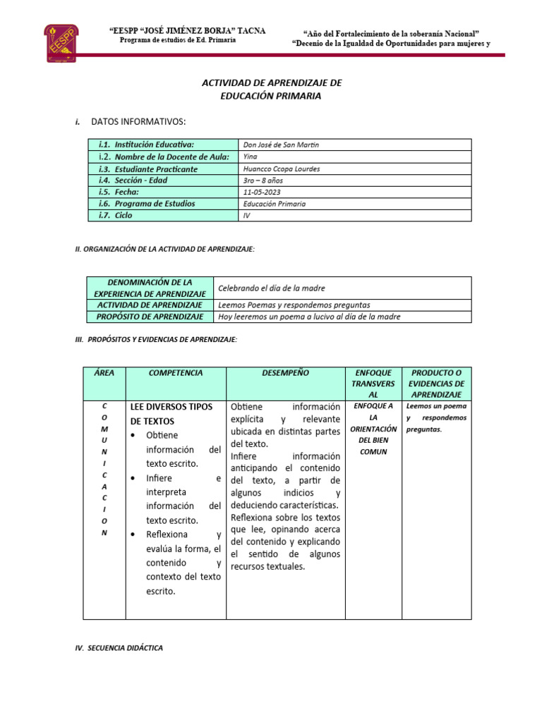 Actividad de Aprendizaje de | PDF | Aprendizaje | Ciencia cognitiva