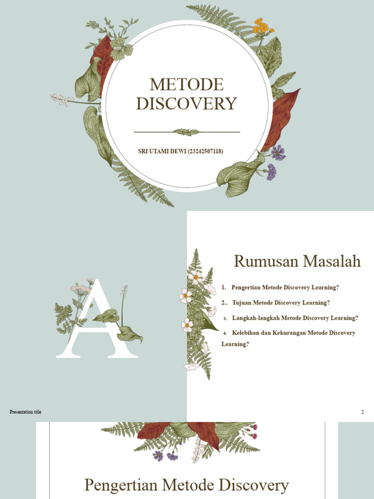Metode Discovery Learning: Panduan Lengkap | PDF | Seni | Pengembangan Diri