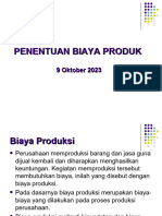 Penentuan Biaya Produk